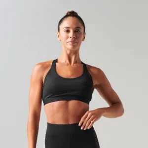 Medium impact core bra