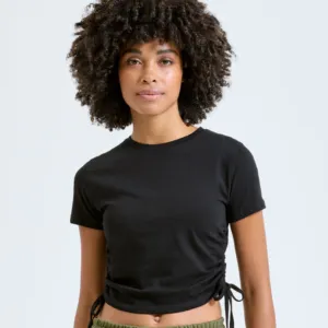 Women's TriDri® ruched crop top