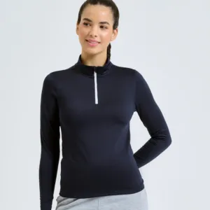 Women's TriDri® recycled long sleeve brushed back ¼ zip