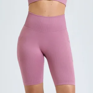 Women's TriDri® ribbed seamless 3D fit" cycle shorts"