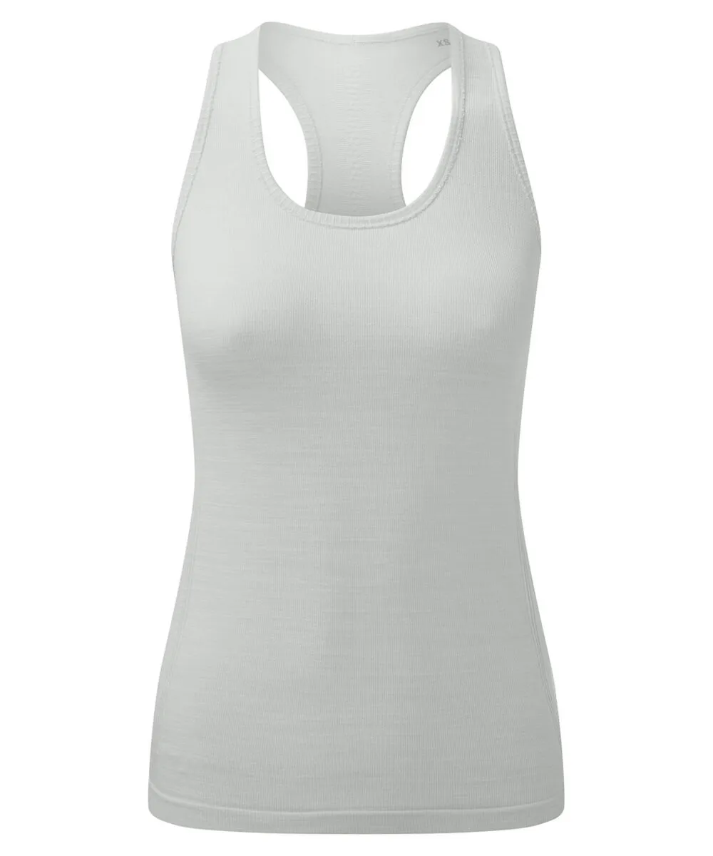 Women's TriDri® recycled seamless ''3D fit'' multi-sport flex vest in Cool Grey Melange