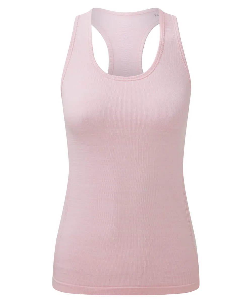 Women's TriDri® recycled seamless ''3D fit'' multi-sport flex vest in Light Pink Melange