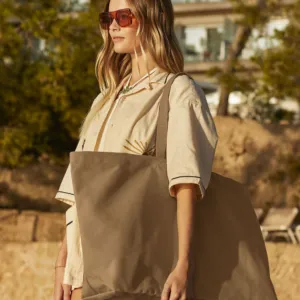 Oversized canvas tote bag