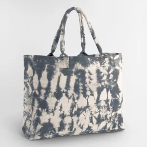 Tie-dye canvas tote bag