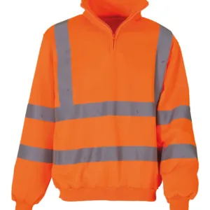 Hi-vis ¼ zip sweatshirt (HVK06)