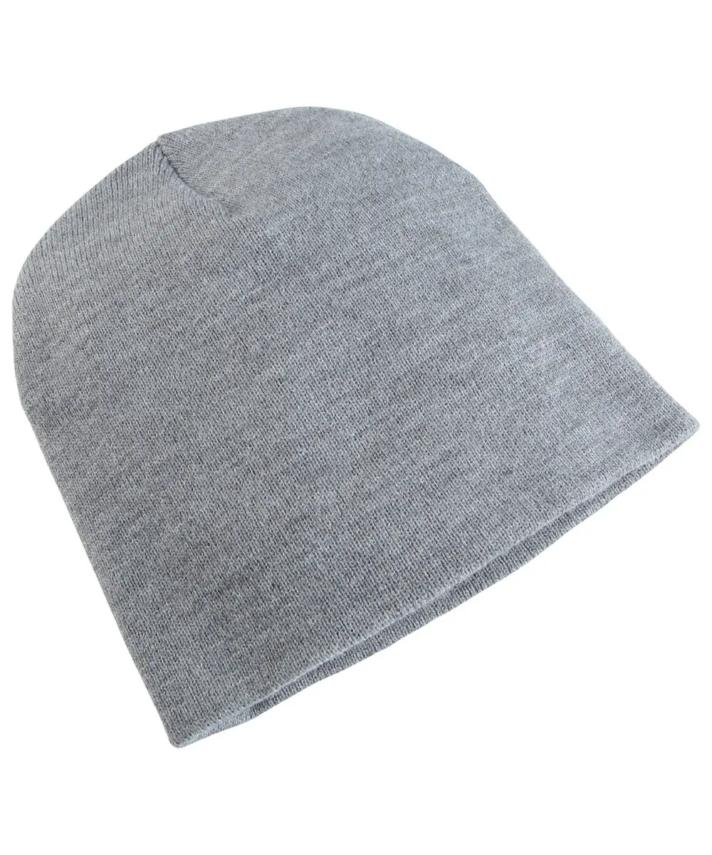 Heavyweight beanie (1500KC) in Heather Grey