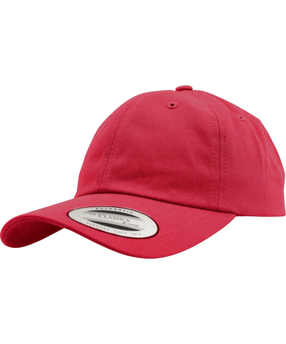 Dad hat baseball strap back (6245CM) in Cranberry
