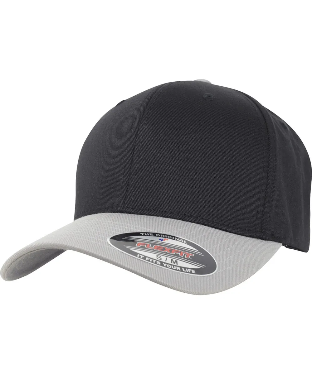 Flexfit woolly combed 2-tone (6277T) in Black/Silver