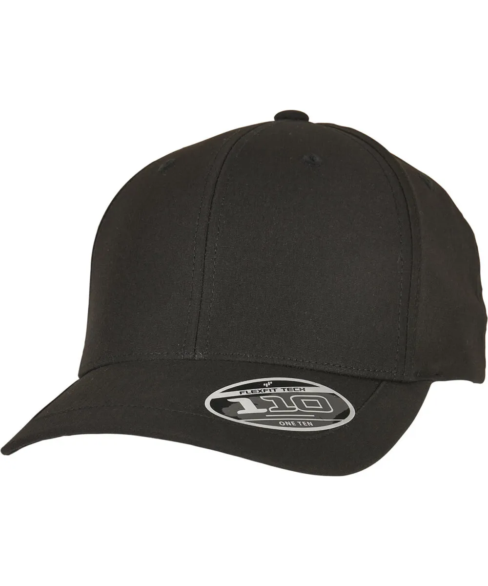110 Flexfit Ripstop snapback (100RS) in Black