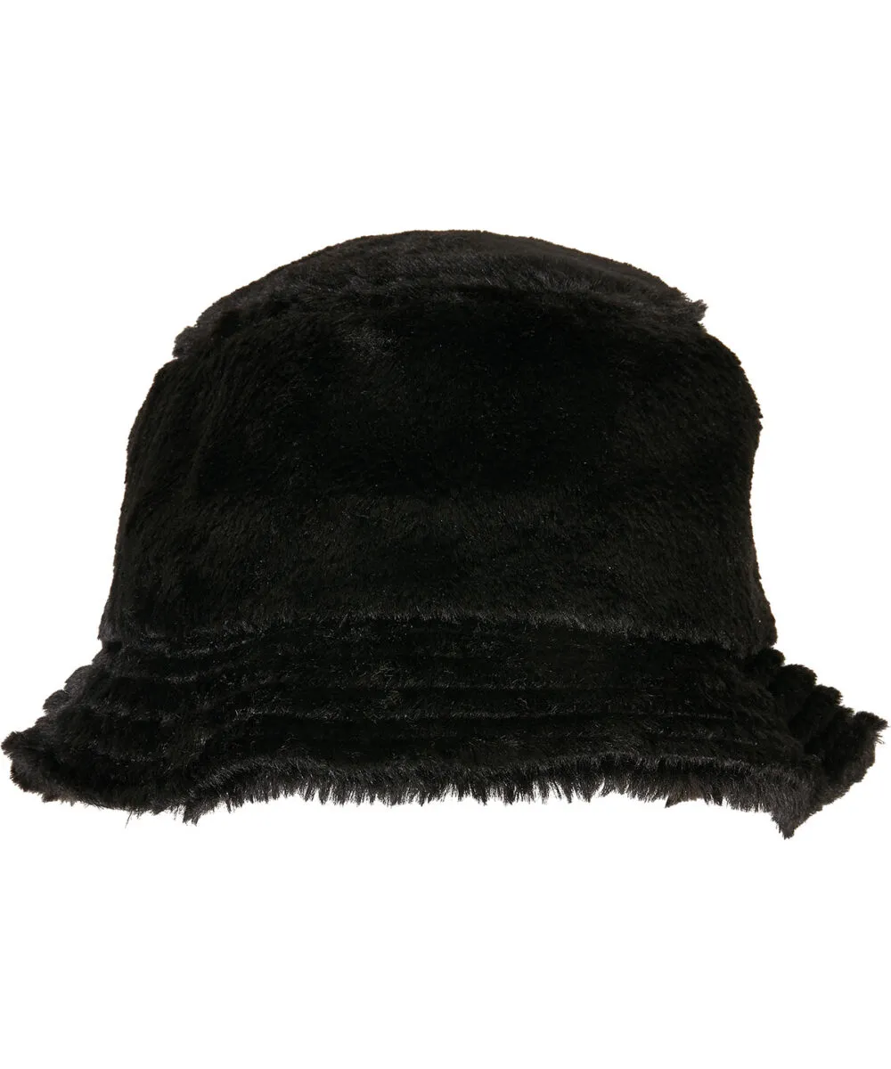Faux fur bucket hat (5003FF) in Black
